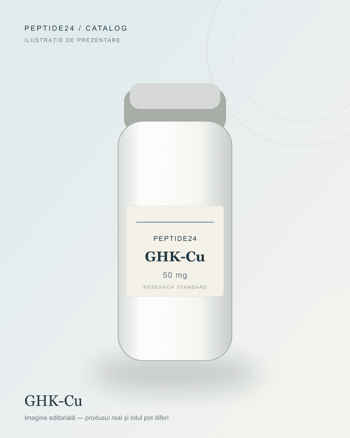 Ilustrație de prezentare pentru GHK-Cu 50 mg
