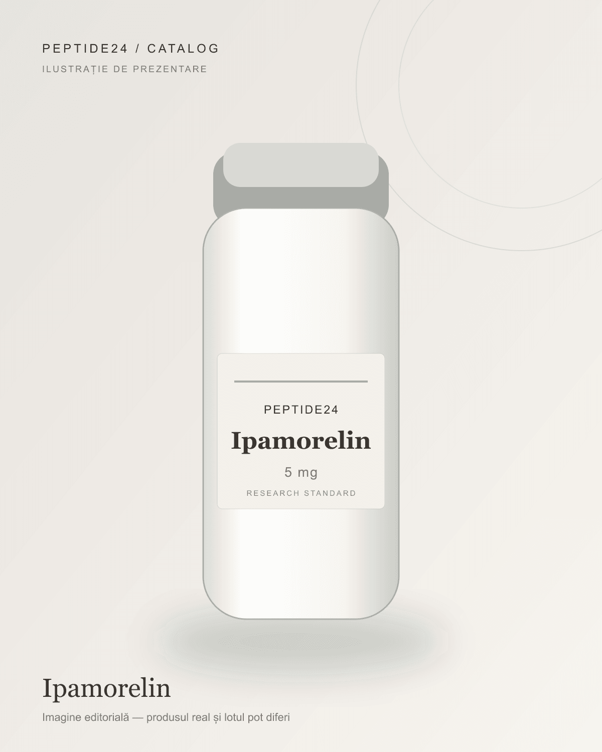 Ilustrație de prezentare pentru Ipamorelin 5 mg