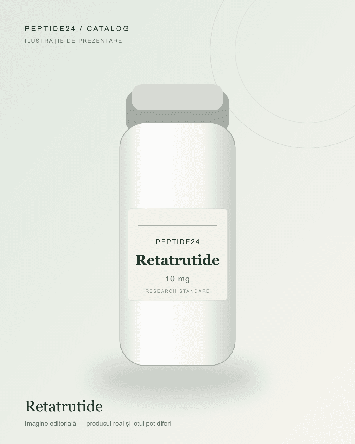 Ilustrație de prezentare pentru Retatrutide 10 mg
